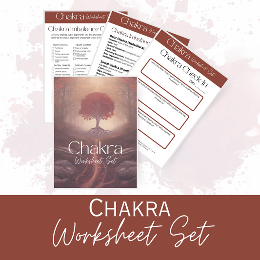 Chakra Worksheet Set Canva Templates