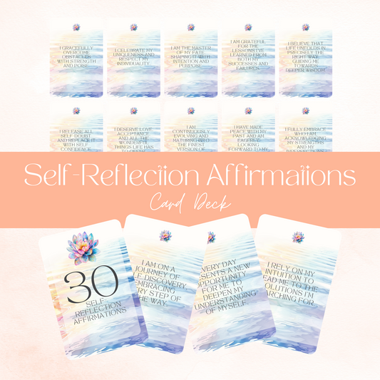 Self-Reflection Affirmations Card Deck